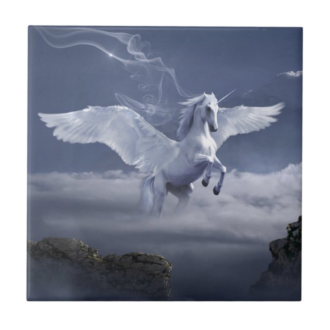 Pegasus im Flug     Fliese (Vorderseite)