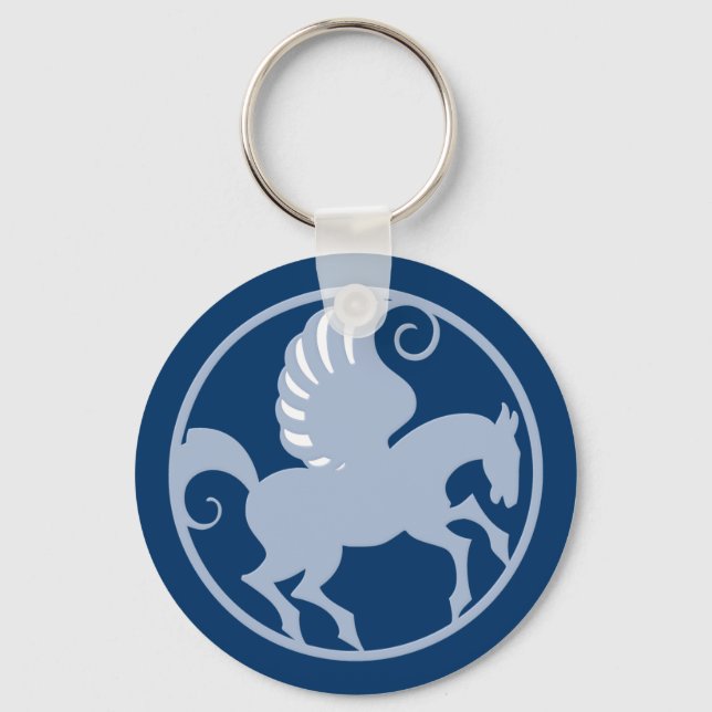 Pegasus im Kreis in circle Schlüsselanhänger (Vorderseite)