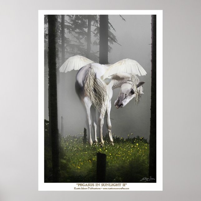 "PEGASUS IN SUNLIGHT" Art Poster (Vorne)