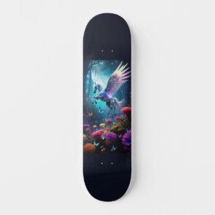 Pegasus mit Blumen Skateboard