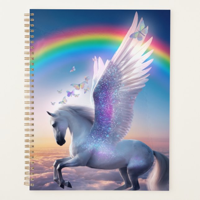 Pegasus mit Regenbogen Planer (Vorderseite)