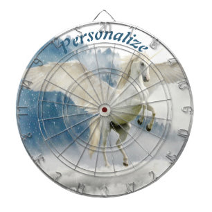 Pegasus Mythical Unicorn Flying Horse Dartscheibe