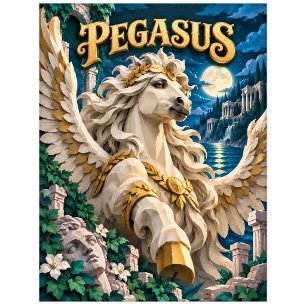 Pegasus, Paper Cut Monster Postkarte