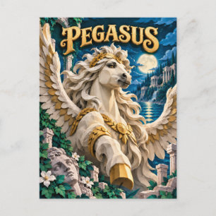 Pegasus, Paper Cut Monster Postkarte