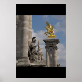 Pegasus Pont Alexandre statue skulptur Paris Pont Poster