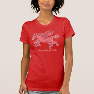 Pegasus Posse Red Women's Bella Leinwand T - Shirt