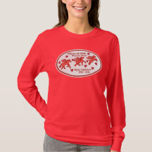 Pegasus Posse Ruby Treffen, Deep Red Long Sleeve T
