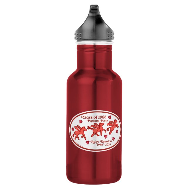 Pegasus Posse Ruby Wiedervereinigung Edelstahlflasche (Rechts)