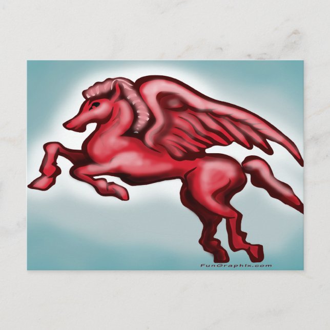 Pegasus Postkarte (Vorderseite)