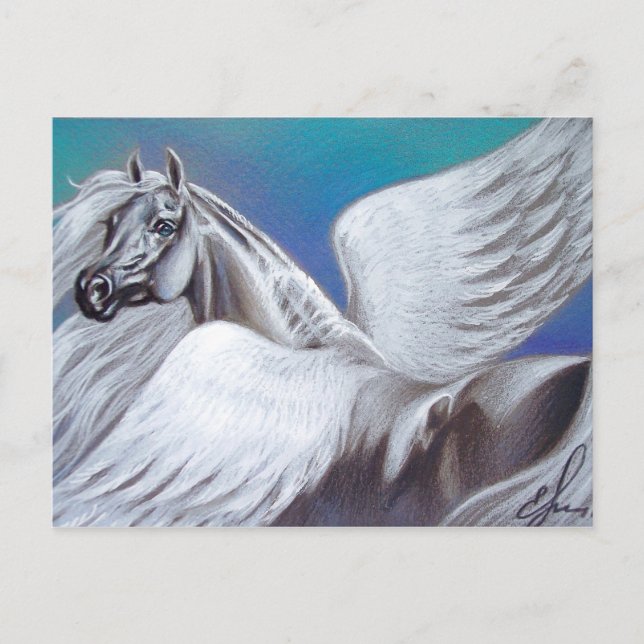Pegasus Postkarte (Vorderseite)