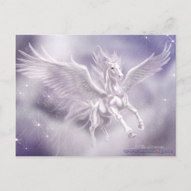 Pegasus Postkarte (Vorderseite)