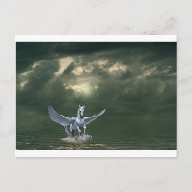 Pegasus Postkarte (Vorderseite)