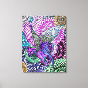 Pegasus Purity Leinwanddruck