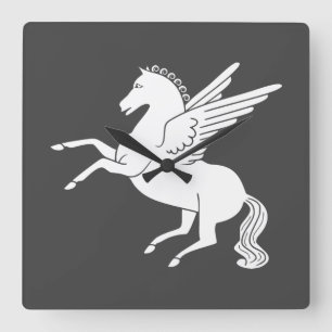 Pegasus Quadratische Wanduhr