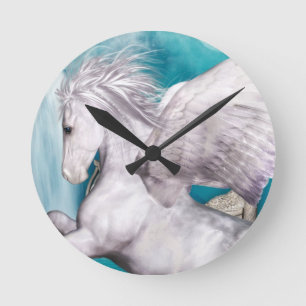 Pegasus-Uhr Runde Wanduhr
