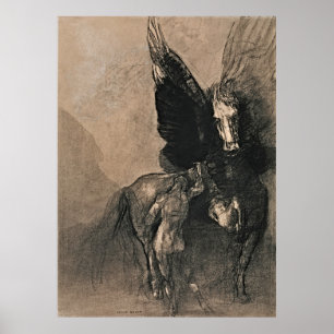 Pegasus und Bellerophon - Mythisches Meisterwerk Poster