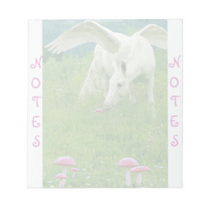 Pegasus und Toadstools Fantasy Notepad Notizblock