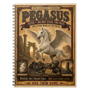 Pegasus, Vintage Zirkusmonster Notizblock