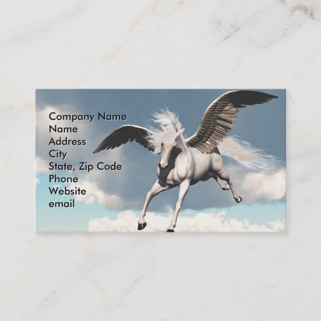Pegasus Visitenkarte (Vorderseite)