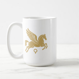 Pegasus von Korinth Antikes griechisches Gold-Embl Kaffeetasse