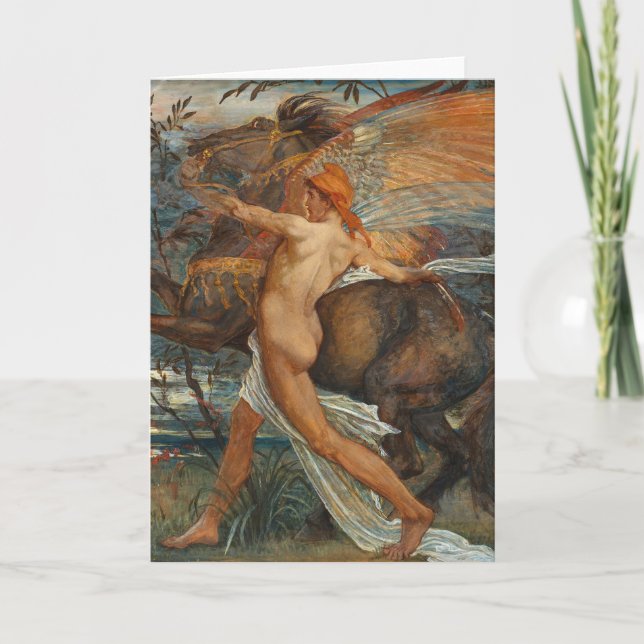 Pegasus | Walter Crane Karte (Vorderseite)