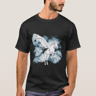 Pegasus-Weiß-Schönheit T-Shirt
