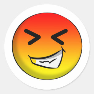 Pegatina de Emoji Runder Aufkleber
