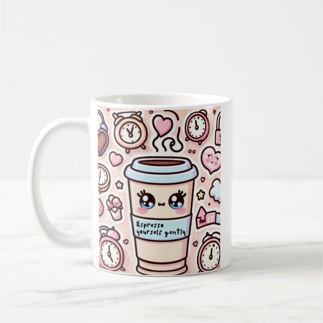 Pegatina de vinilo con forma personalizada kaffeetasse (Links)