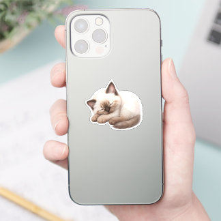 Pegatina Gatito Kawaii Adorable Aufkleber
