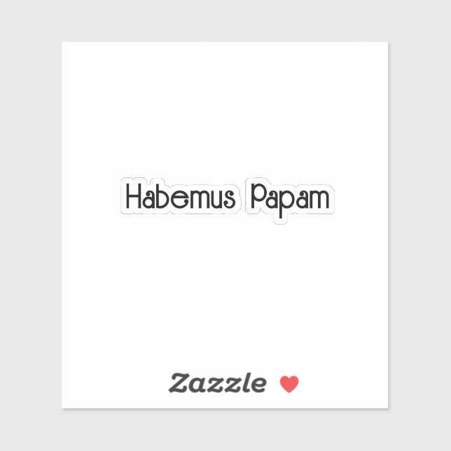 Pegatina Habemus Papam Aufkleber (Blatt)