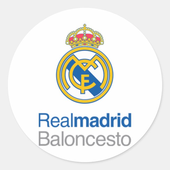 pegatina madridista runder aufkleber (Vorderseite)
