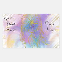 Pegatina puedes hacerlo rechteckiger aufkleber