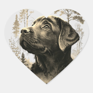  Pegatina Redonda Clásica Pegatinas  Herz-Aufkleber