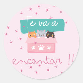 Pegatina Redonda Stickers para regalos