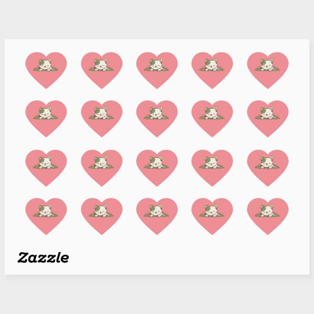 Pegatinas en forma de corazón Herz-Aufkleber (Blatt)