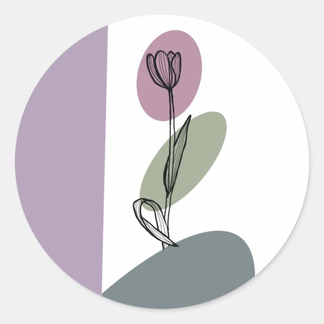 PEGATINAS TULIPÁN  RUNDER AUFKLEBER (Vorderseite)