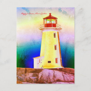 Peggy Bucht-Leuchtturm-Weg Neuschottland Postkarte