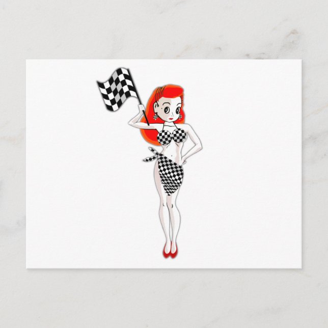 Peggy Pitstop Postkarte (Vorderseite)