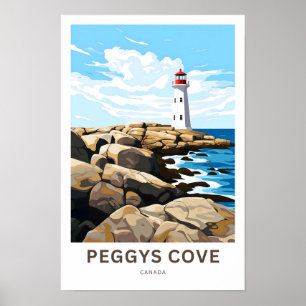 Peggy's Cove Canada Travel Print Poster
