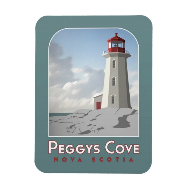 Peggys Cove Deko Magnet (Vertikal)