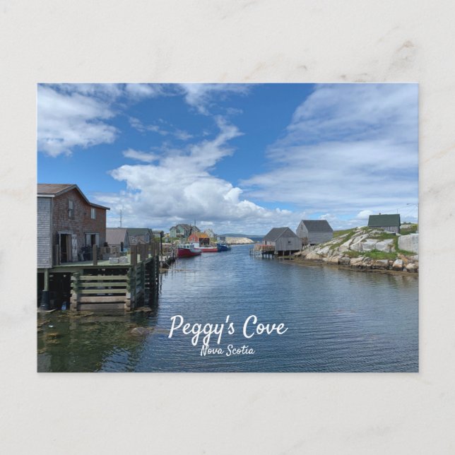 Peggys Cove Fishing Village Postcard Postkarte (Vorderseite)