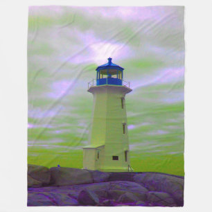 Peggy's Cove Leuchtturm Halifax Nova Scotia Kanada Fleecedecke
