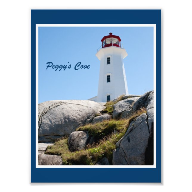 Peggy's Cove Lighthouse (Farbe) Fotodruck (Vorne)