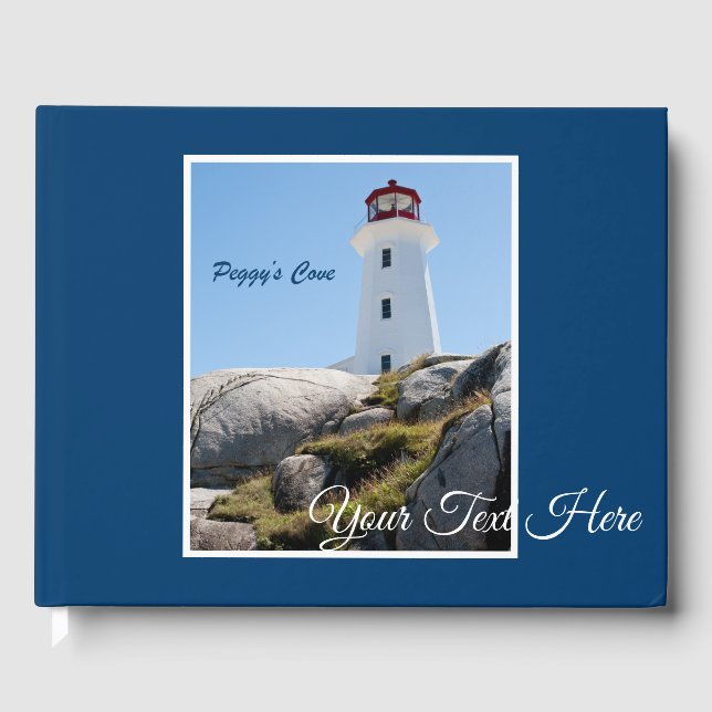 Peggy's Cove Lighthouse (Farbe) Gästebuch (Vorderseite)