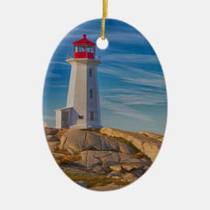 Peggy's Cove Lighthouse Keramik Ornament