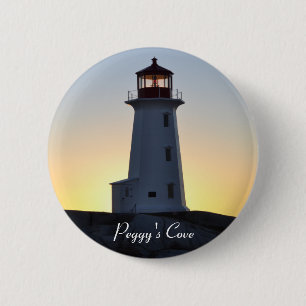 Peggy's Cove Lighthouse N.S. Button Button Abzeich