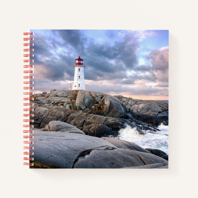 Peggy's Cove Lighthouse Notizbuch (Vorderseite)