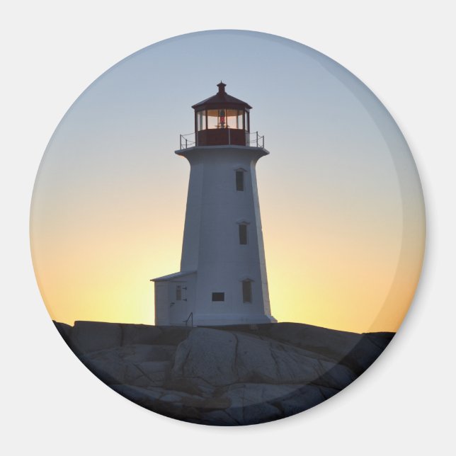 Peggy's Cove Lighthouse Nova Scotia Kühlschrankmag Magnet (Vorne)