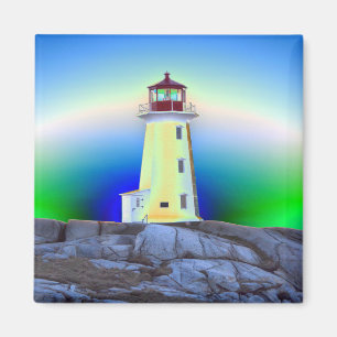 Peggy's Cove Lighthouse Nova Scotia Kühlschrankmag Magnet