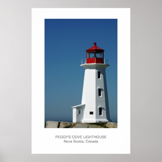 Peggys Cove Lighthouse, Nova Scotia Poster (Vorne)